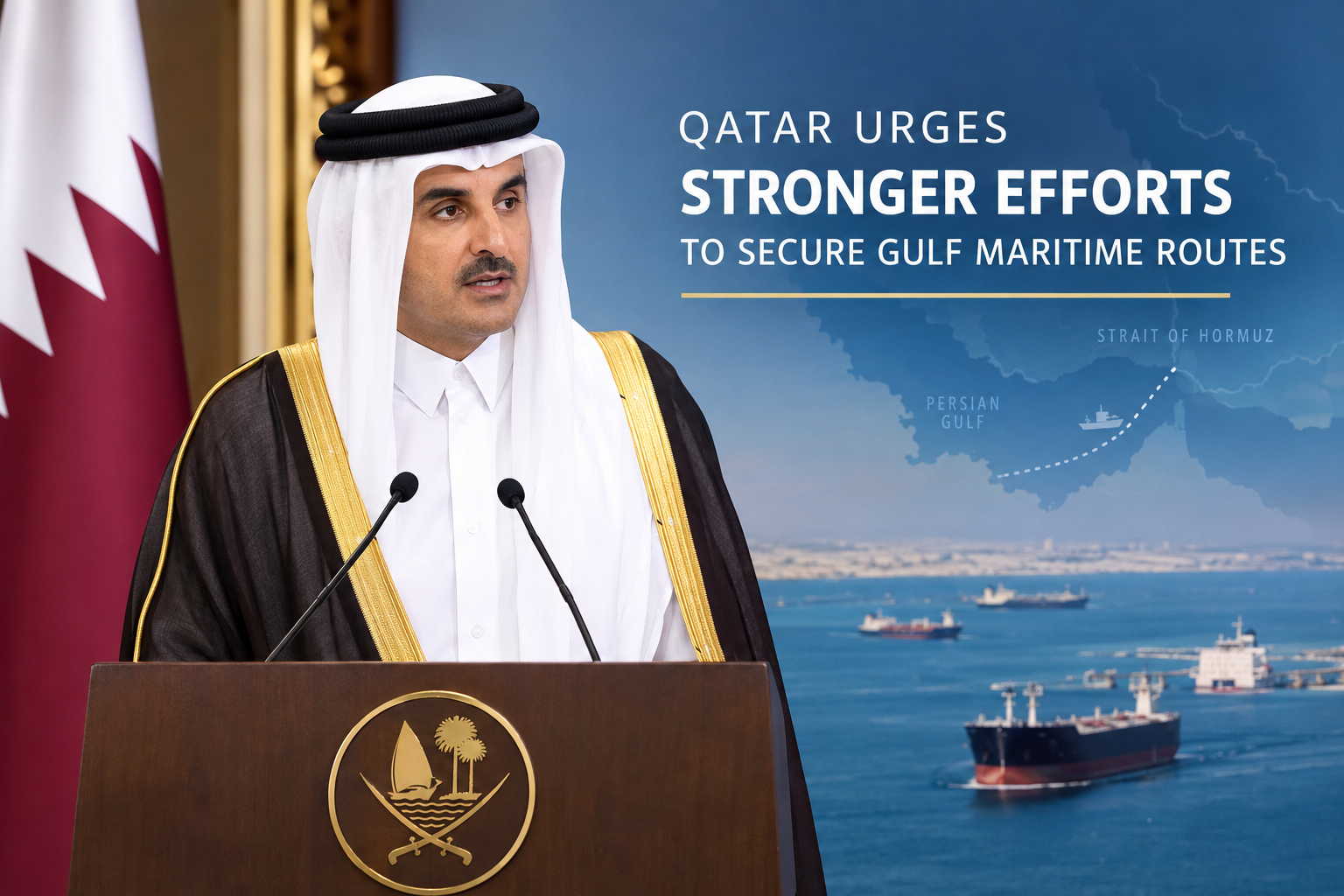 Qatari Leader Addresses Gulf Maritime Security.png